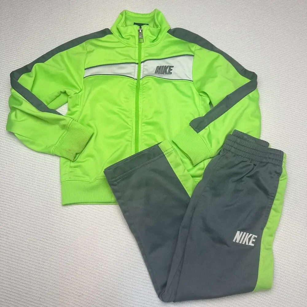 Nike Lime Green Track Suit - Picture 1 of 10
